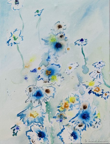 Blumen - Acryl - 30 x 40 cm
