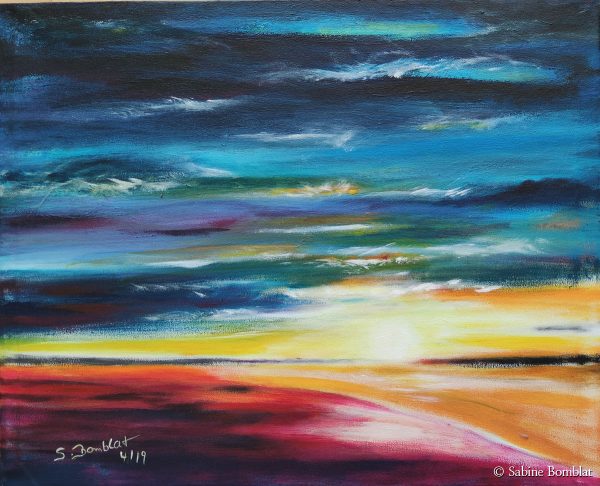 Sonnenaufgang - Acryl - 50 x 40 cm